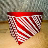 Peppermint Stripes Basket Box - SMALL ONLY