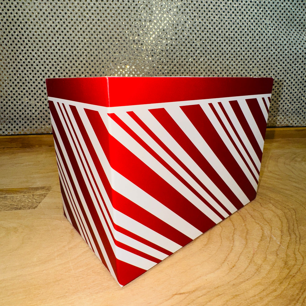 Peppermint Stripes Basket Box - SMALL ONLY