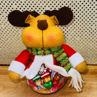 
              Christmas Character Wrapped Candy Jar
            
