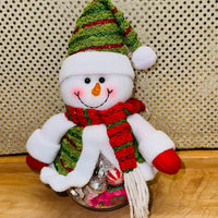 
              Christmas Character Wrapped Candy Jar
            