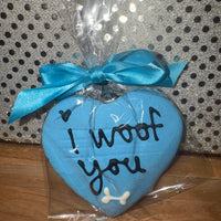 
              Dog Treat - "I Woof You" Heart
            