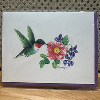 
              Charmayne's Originals - Hummingbird with Wild Rose
            