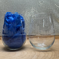 
              Vail w/Trees Stemless Wine Glass - Etched
            