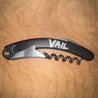 
              Large Black Pocket Knife "Vail"
            