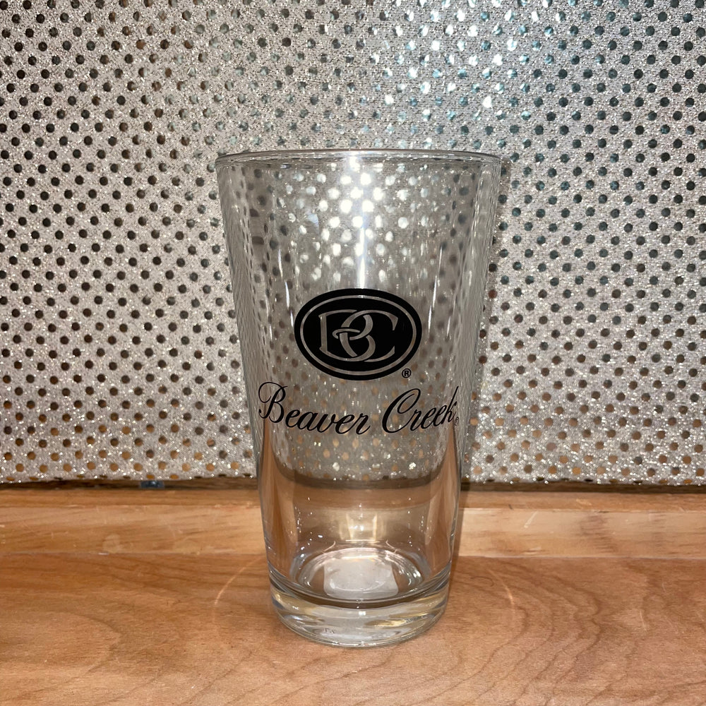 Beaver Creek Pint Glass - Black logo