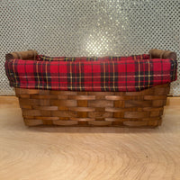 
              Flannel-Lined Rectangular Basket
            
