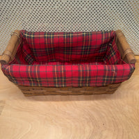 
              Flannel-Lined Rectangular Basket
            