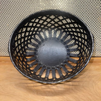 
              Round Black Iron Basket w/side rings (2 sizes)
            