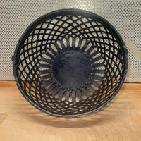 
              Round Black Iron Basket w/side rings (2 sizes)
            