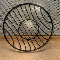 
              Round Black Iron Basket - Ball Feet
            