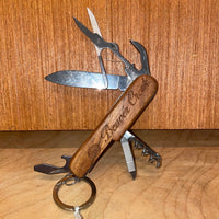 Large Wood Pocket Knife "Vail" or "Beaver Creek"