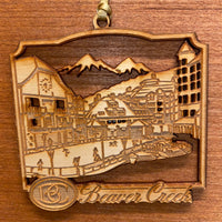 Beaver Creek Ice Rink Wood Ornament