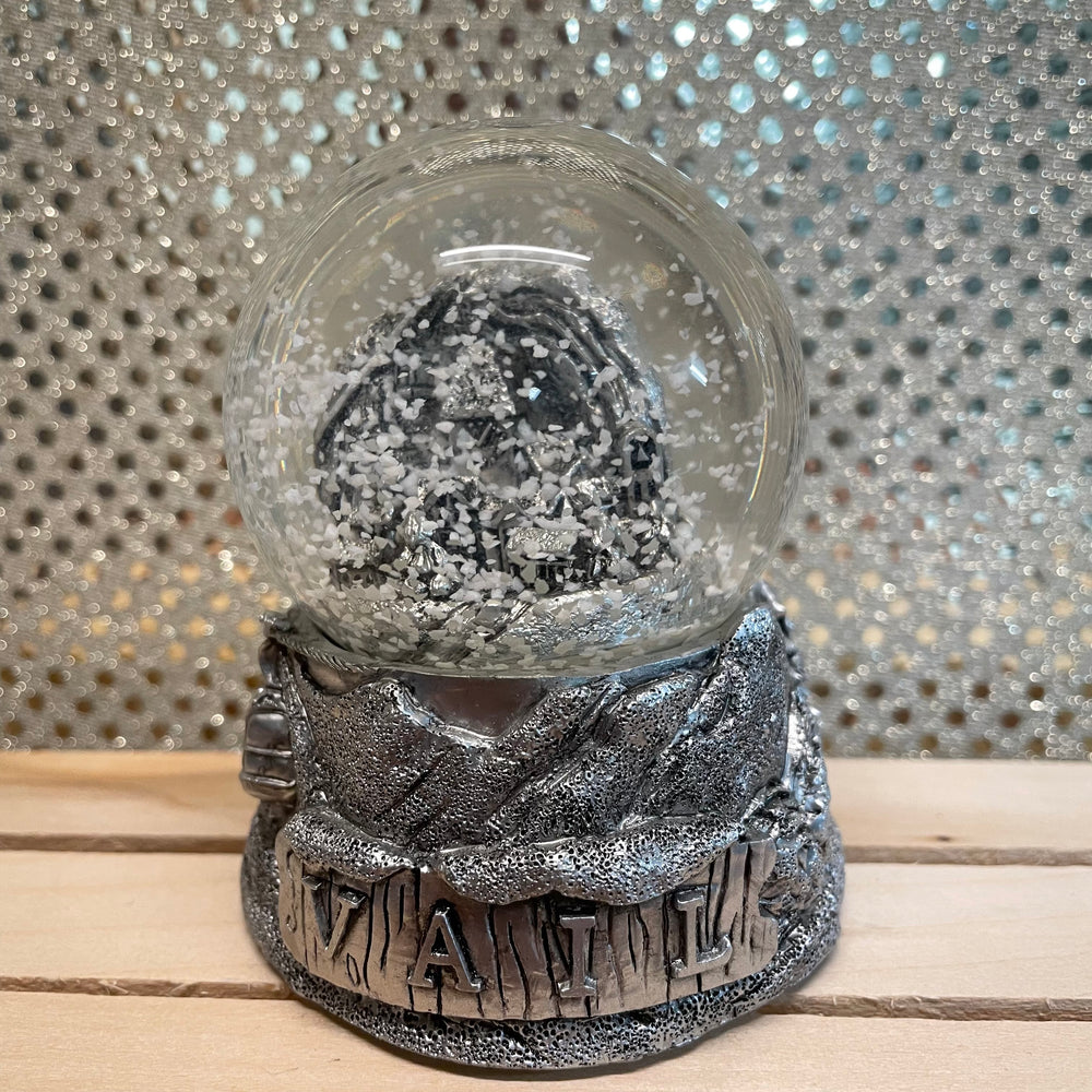 Vail Village Snow Globe L Pewter