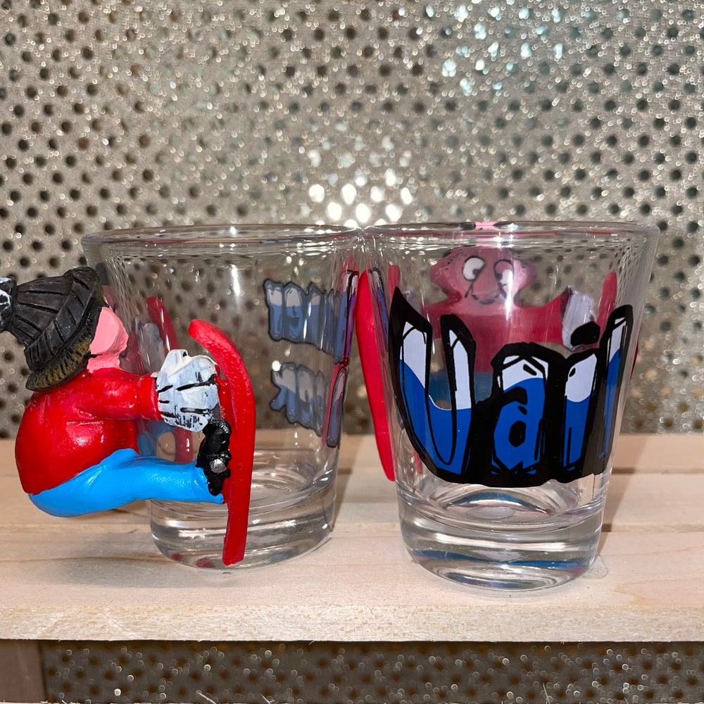 Vail or  Beaver Creek Shot Glass - Skier