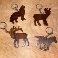 
              Ironwood Flat Keychain - Animal  (4 Styles)
            