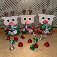 
              Hershey Kissies in Reindeer Bag
            