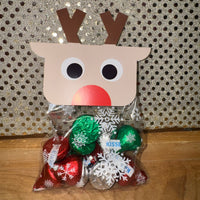 
              Hershey Kissies in Reindeer Bag
            