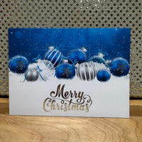 
              Blue Ornaments Card
            