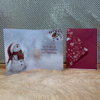 
              Snowman Holding Gift Card
            