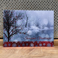 
              White Seasons Greetings Card
            