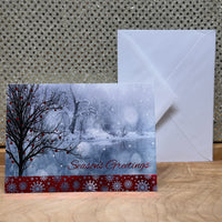 
              White Seasons Greetings Card
            