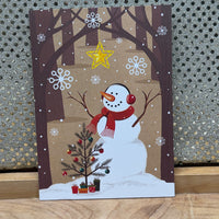 
              Brown Snowman Card
            