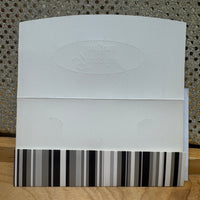 
              Black White and Gray Stripe Gift Card or Cash Holder
            