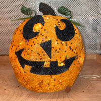 
              Light-Up Glitter Pumpkin
            