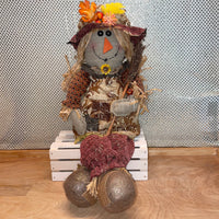 
              Sitting Fabric Scarecrow
            