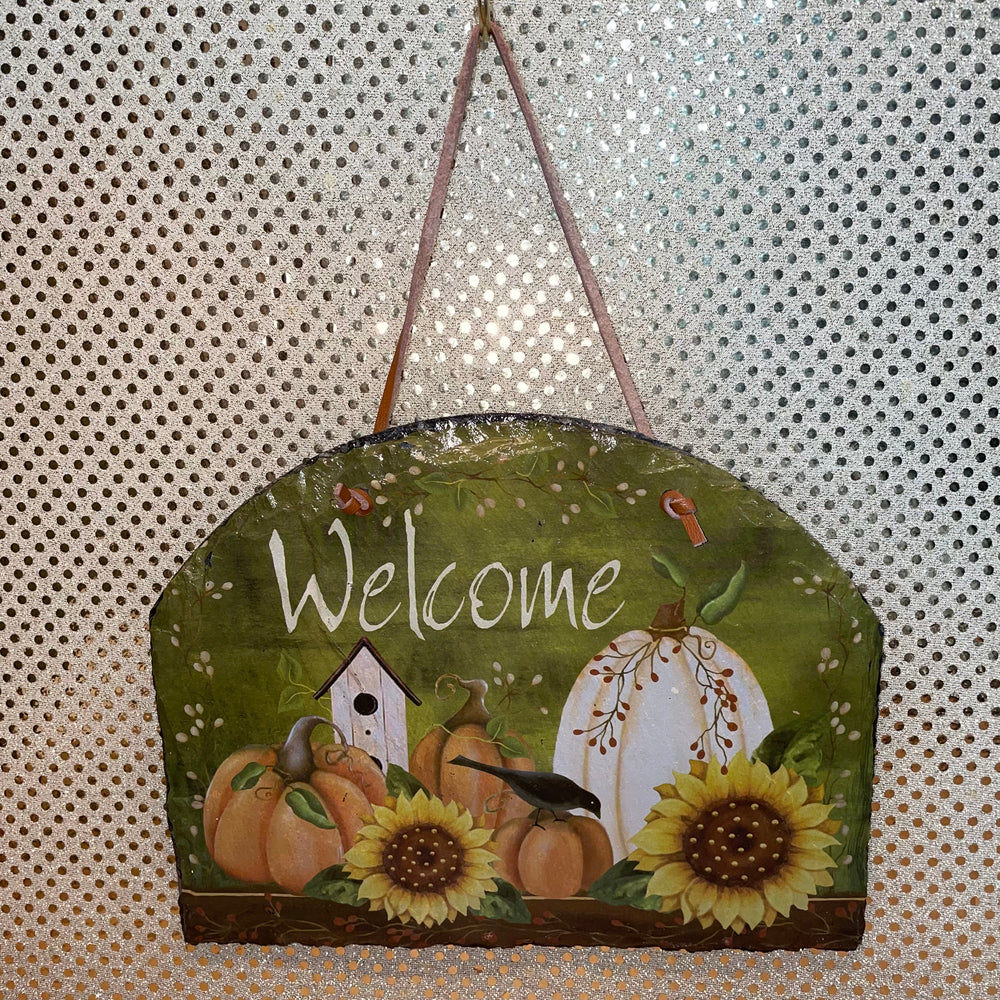 Slate Welcome Sign