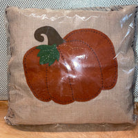 Fall Pumpkin Applique Pillow