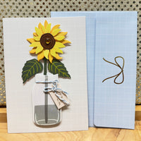 
              Sunflower in Mason Jar Card
            