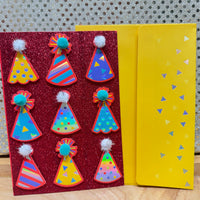 
              Party Hats Birthday Card
            
