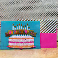 
              Sparkly Birthday Cake Card
            