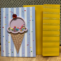 
              Pink Icecream Birthday Card
            