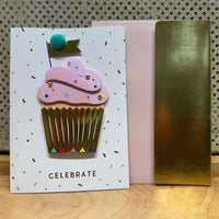 
              Pink Cupcake Birthday Card
            
