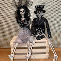 
              Skeleton - Black/Silver Bride or Groom
            