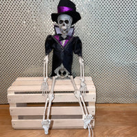 
              Skeleton - Purple/Black Bride or Groom
            