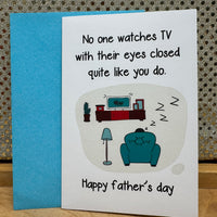 
              No One Watches TV Card
            