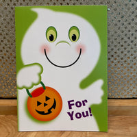 
              Ghost with Pumpkin Card
            