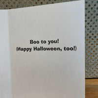 
              Ghost with Pumpkin Card
            