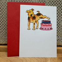 
              Dog and Cake Card
            
