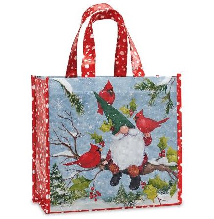 Gnome Cardinals Reusable Gift Bag M