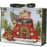 Red Truck w/Lab Reusable Gift Bag XL