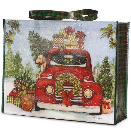 Red Truck w/Lab Reusable Gift Bag XL