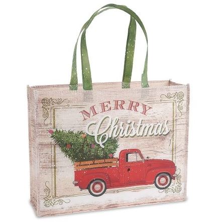 Red Truck New Tree Reusable Gift Bag XL