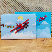 
              Get Well Plane Card
            