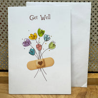 
              Get Well Colorful Flowers Card
            