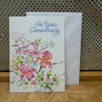 
              Anniversary Flower Card
            