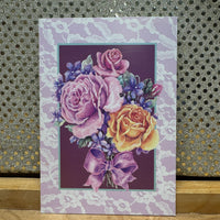 
              Pink and Orange Boquet Anniversary Card
            